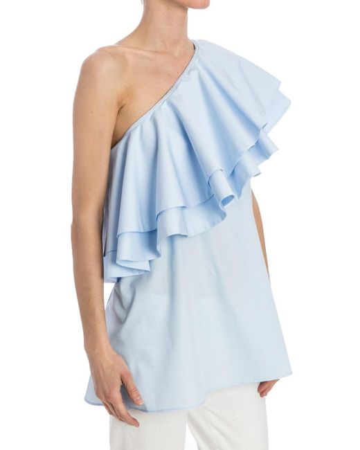 Vivetta Blue Pernice Bianca Top
