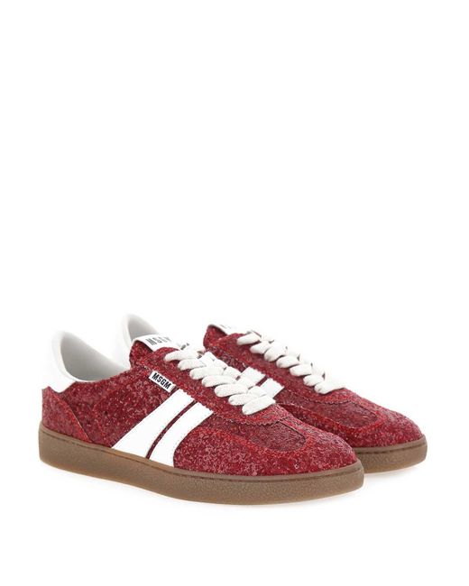MSGM Pink Retro Trainers