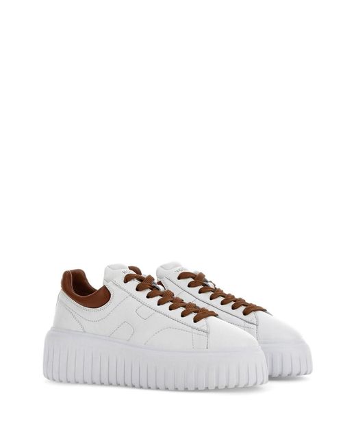 Hogan White H-Stripes