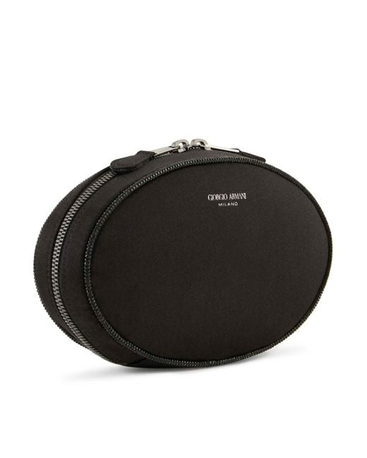 Giorgio Armani Black Silk Chain Crossbody Bag