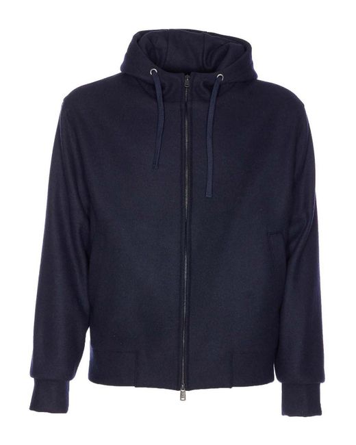 Circolo 1901 Blue Zipped Sweatshirt Zip Closure for men