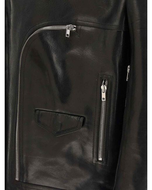 Rick Owens Black Jumbo Bauhaus Stooges Jacket for men