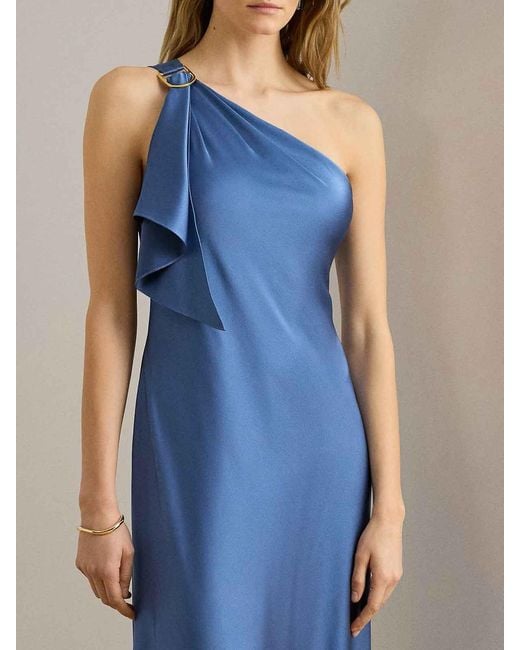 Ralph Lauren Blue Elzira Gown-Sleeveless-Gown-Hammered Charm