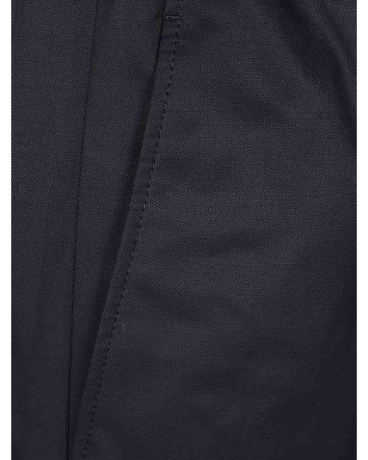 Lanvin Black Elasticated Waist Trousers for men
