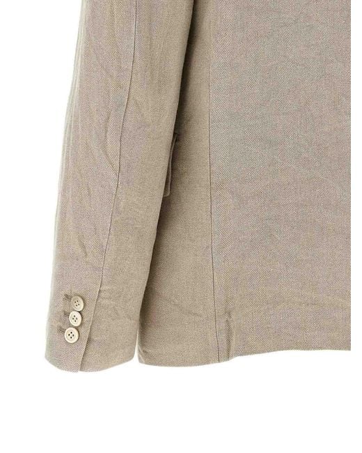 Comme des Garçons Natural Double Layer Lapel Blazer