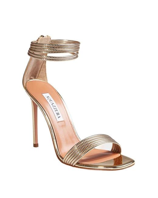 Aquazzura Metallic Sway 105 Sandal