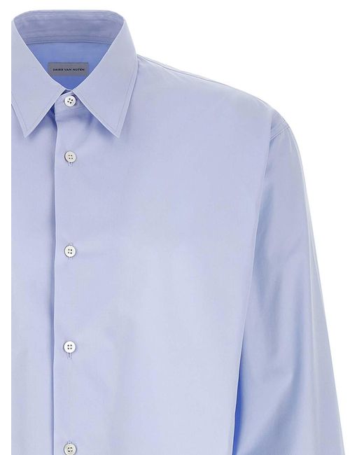 Dries Van Noten Blue Capero Shirt And Blouse Light for men