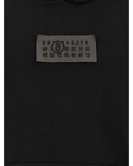 MM6 by Maison Margiela Black Hoodie for men