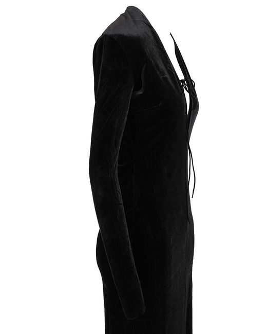 Amazuìn Black Lara Velvet Maxi Dress