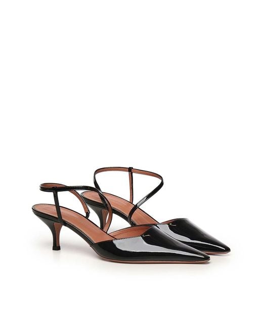 Giuliano Galiano Black Demi Sandals