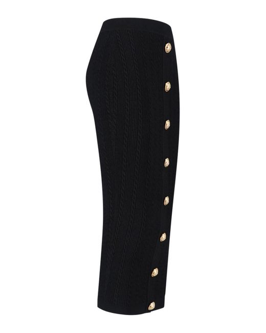 Gonna Midi di Balmain in Black