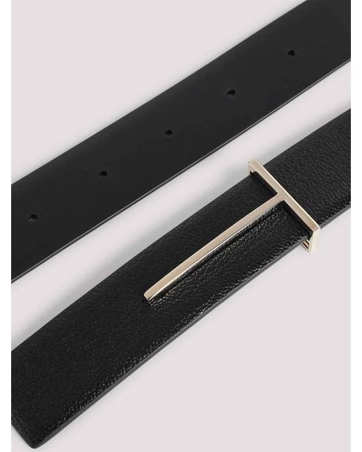 Tom Ford White Goat Leather Belt