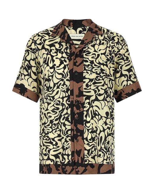 Dries Van Noten Black Carltone Shirt for men