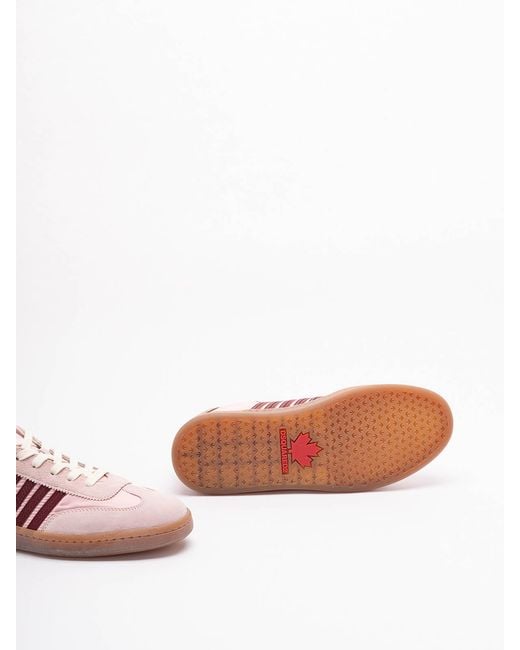 DSquared² Pink Nylon Boxer Sneakers for men