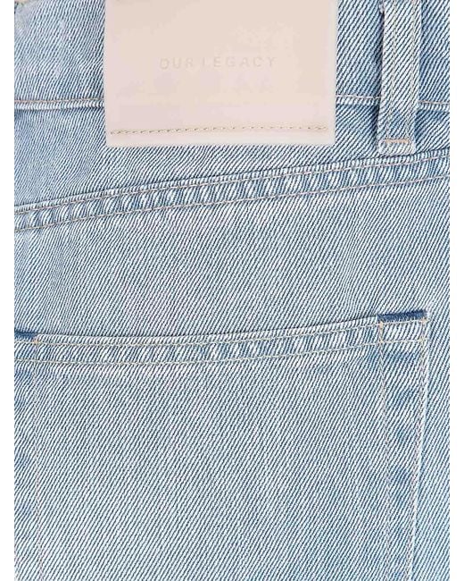 Our Legacy Blue Midi Shorts