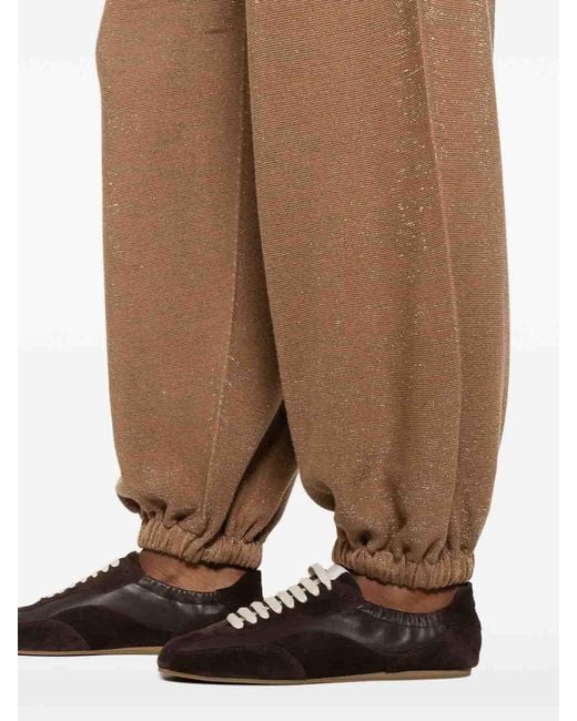 Fabiana Filippi Brown Knit Track Pants