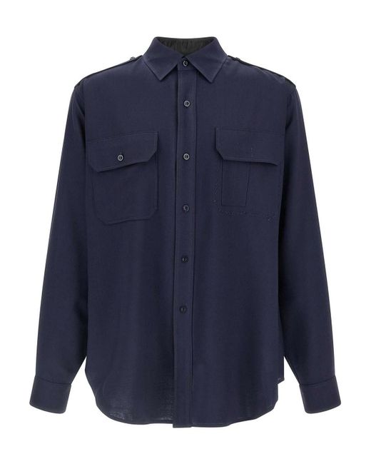 Maison Margiela Blue Shirt for men