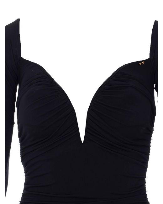 Elisabetta Franchi Blue Carpet Dress