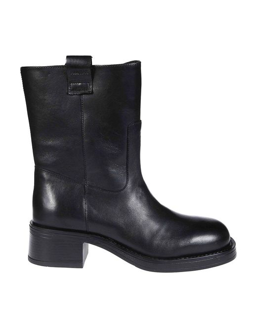 Alohas Black Rajan Leather Boots