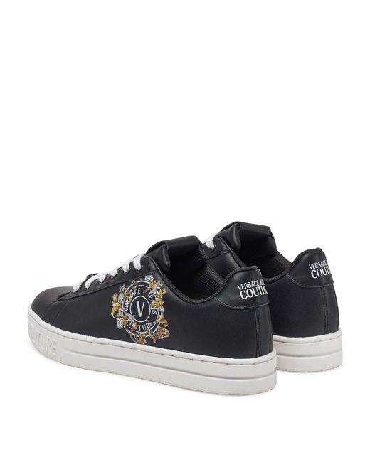 Versace Jeans Couture Blue Court Baroque Emblem Sneakers