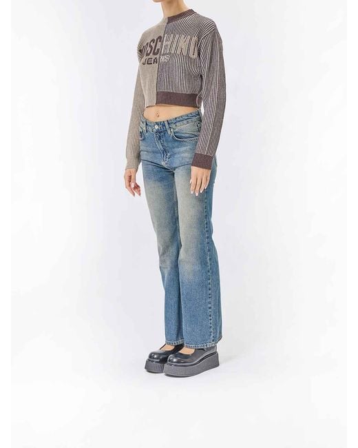 Moschino Brown Logo Sweater