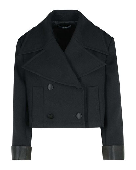 Dolce & Gabbana Black Virgin Wool Blend Jacket