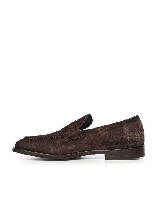 Alexander Hotto Brown Leather Loafers for men