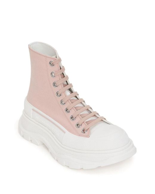 McQueen Pink Tread Slick Hightop Sneakers
