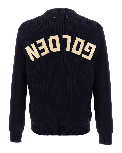 Golden Goose Deluxe Brand Black Dark Cotton Blend Sweatshirt for men