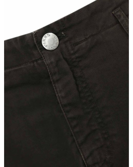 Pinko Black Duduk Denim Skirt