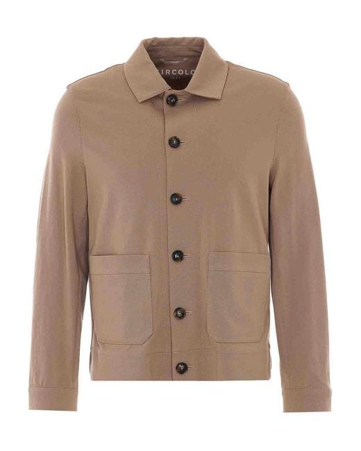 Circolo 1901 Brown Single Breasted Button Closure for men
