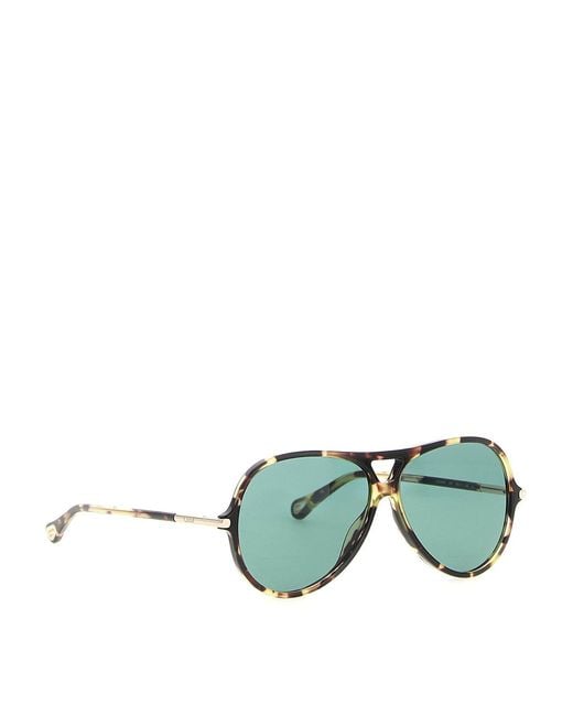 Chloé Green 59' Sunglasses