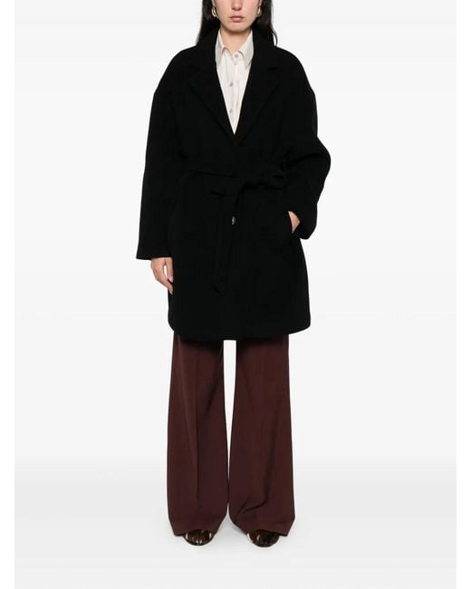 Pinko Black 'Chipster' Coat