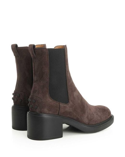 Tod's Brown Suede Ankle Boot