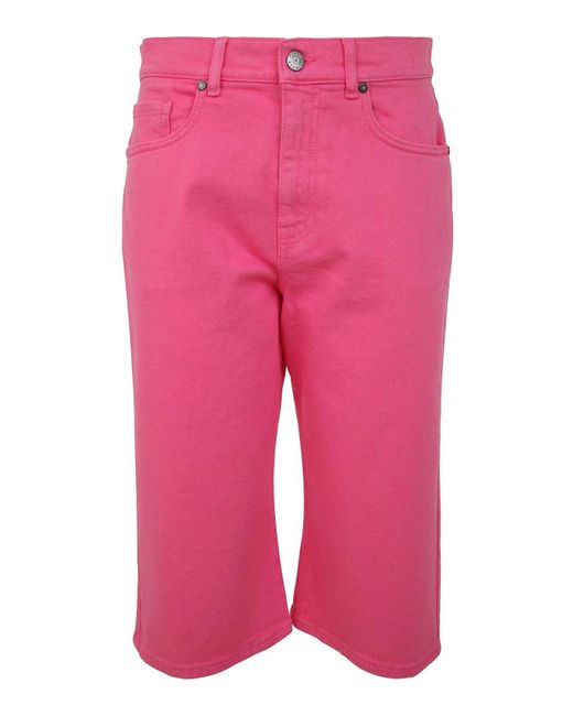 P.A.R.O.S.H. Pink Drill Cotton Trousers