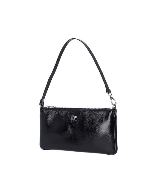 Courreges Black Pouch Logo