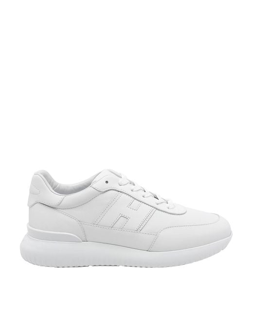 Hogan White Interactive Lateral-Logo Sneakers for men