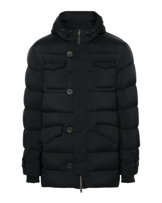Herno Black Coats for men