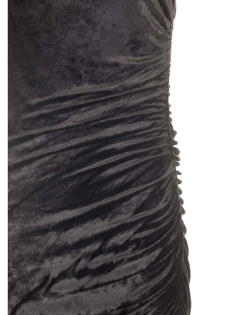 Rick Owens Black Velvet Dress Dresses