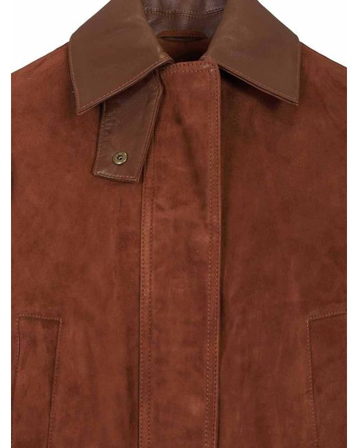 Arma Brown Suede Jacket Elsa
