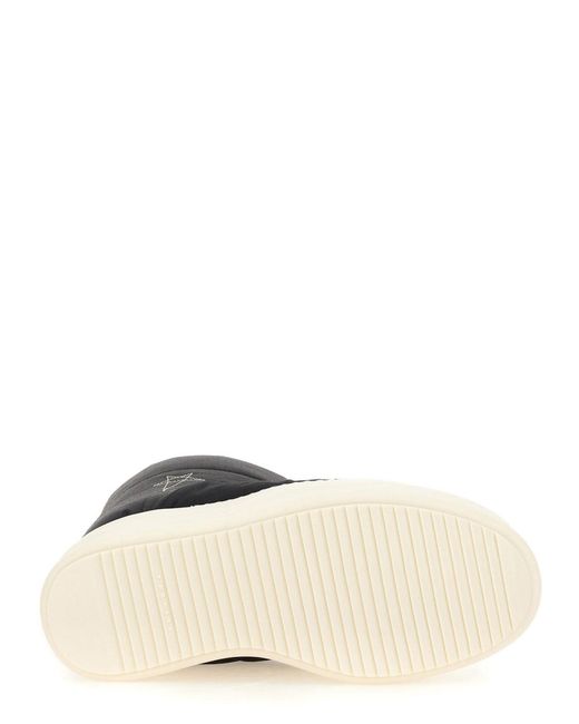 Rick Owens Black Quilted Padded Boots