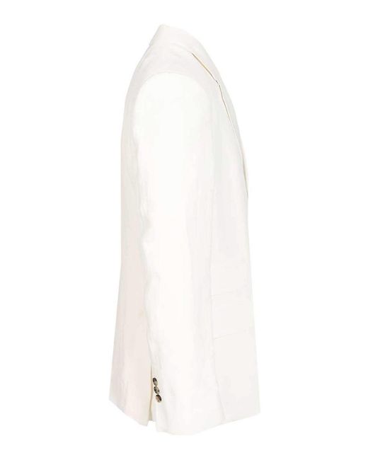 AMI Natural Single-Breasted Jacket for men