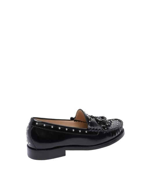 Stuart Weitzman Black Lottie Loafers