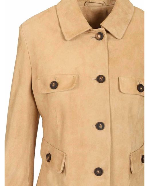 Tagliatore Natural Long-Sleeved Button-Up Jacket