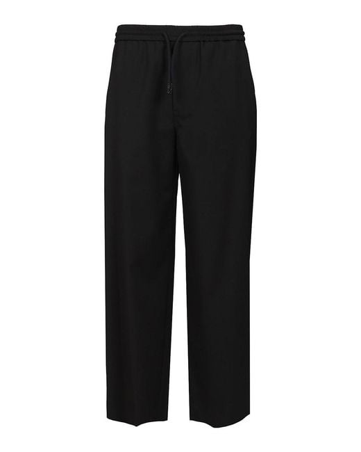 Loewe Black Drawstring Trousers for men