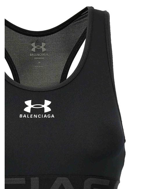 Balenciaga Black Sports Top X Under Armour