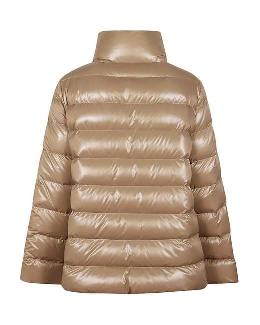 Fay Brown Goose Down Puffer Jacket