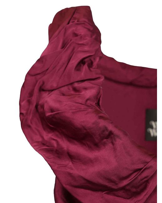 Vivienne Westwood Red Twisted Ginnie Mini Dress