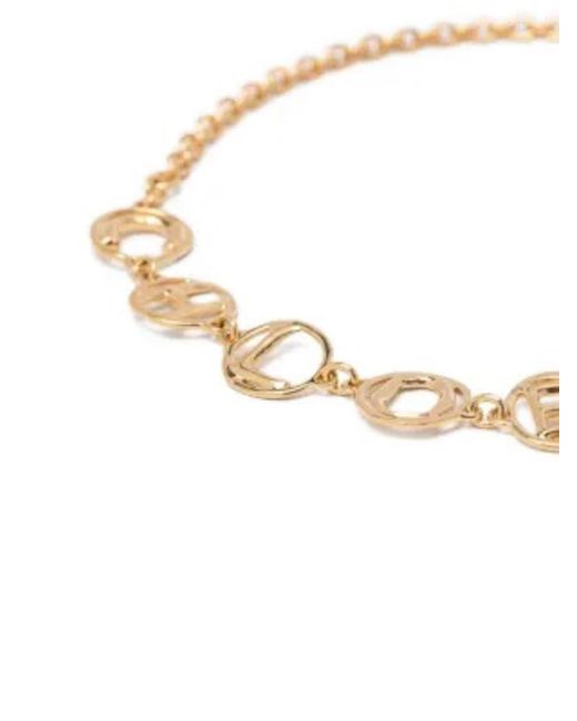 Chloé Metallic E Script Choker