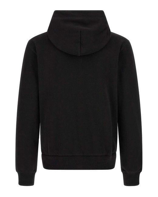 Dolce & Gabbana Black Logo Plaque Hoodie for men
